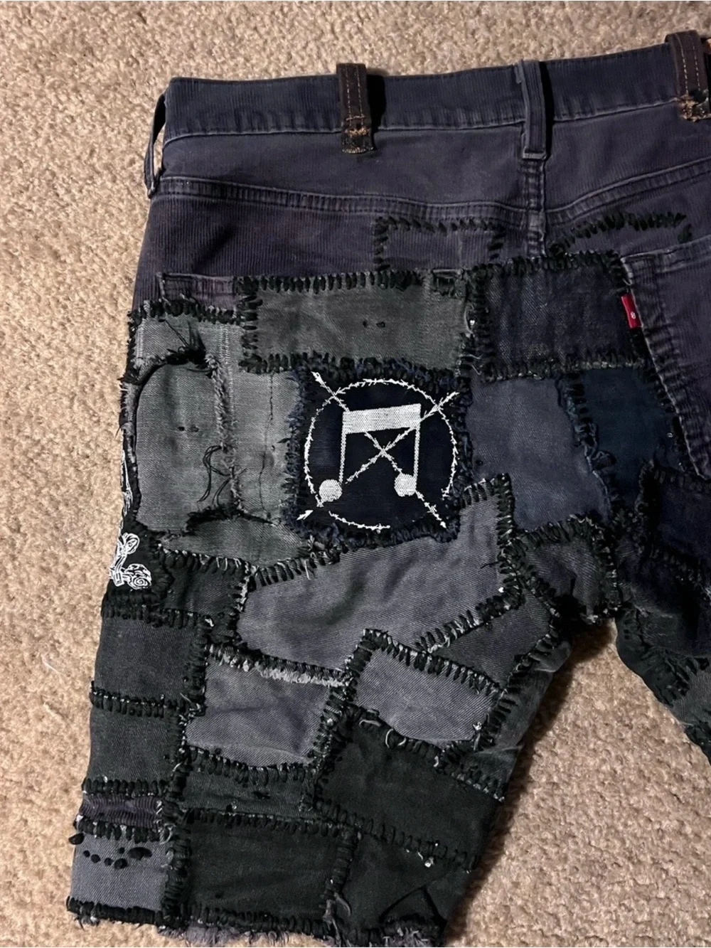 2-pairs Crust punk shorts size 33 but will fit 34 waist size. 🔥OBO🔥